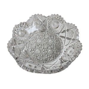Vintage Cut Glass Bowl